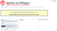 Desktop Screenshot of ajedrezpielagos.org