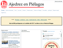 Tablet Screenshot of ajedrezpielagos.org